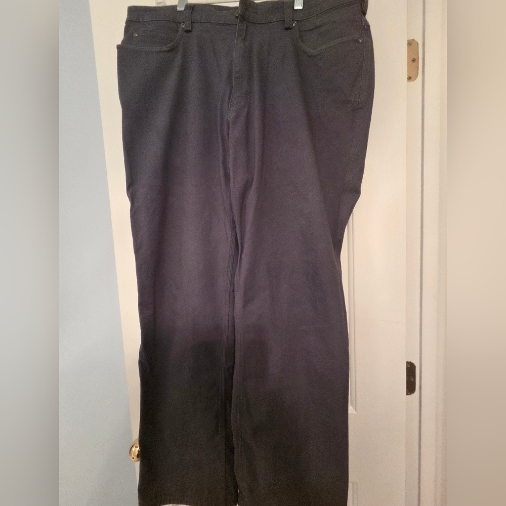 Men's Duluth Trading Flex Firehose Iron Ore Dark Gray Relaxed Fit Pants 40 X 34